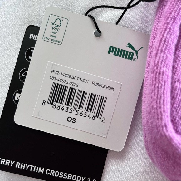 Puma• Purple Terrycloth Rhythm Crossbody 2.0 Bag - Picture 6 of 8
